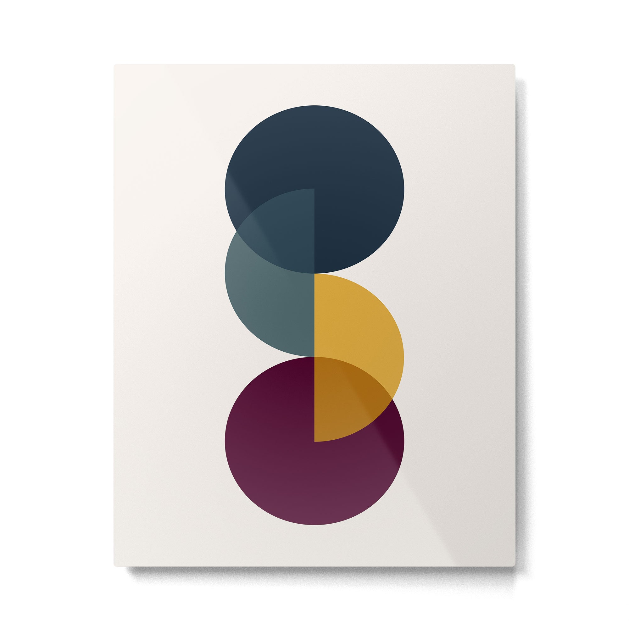Geometric Harmony II Metal Print | TeksDecor