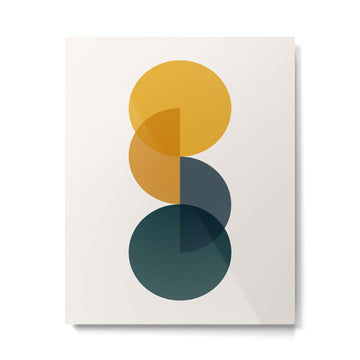 Geometric Harmony IX Metal Print | TeksDecor