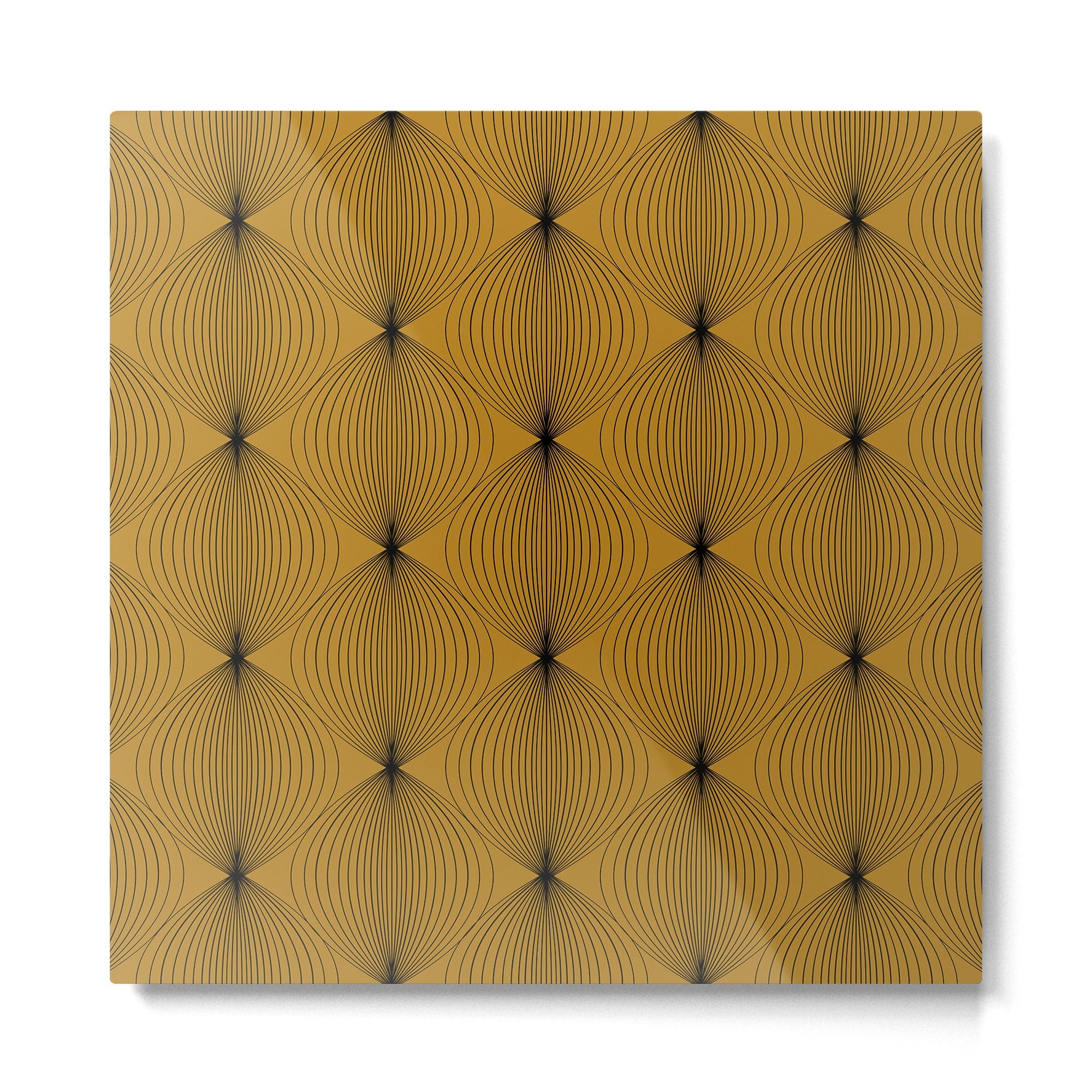 Geometric Orb Pattern V Metal Print | TeksDecor