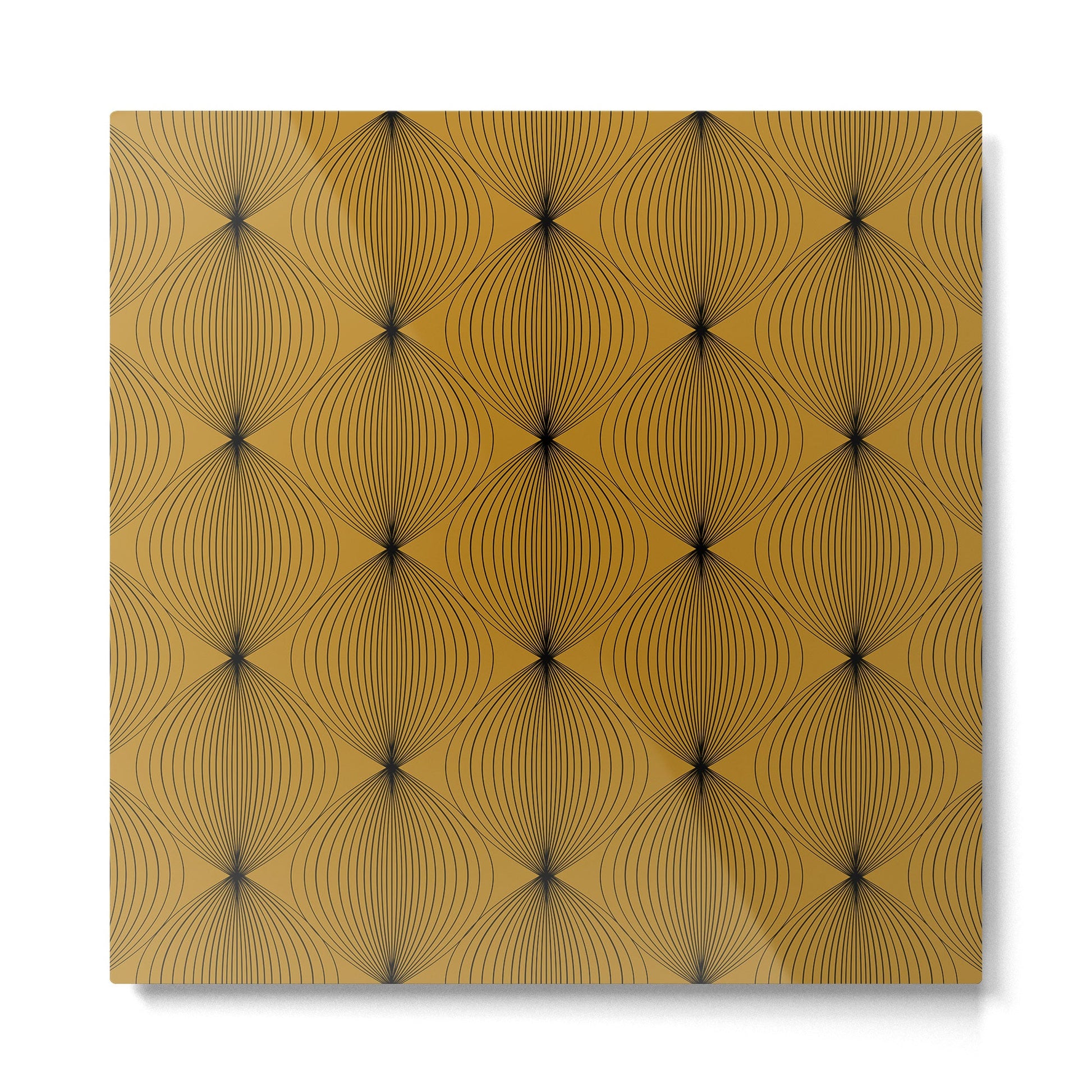 Geometric Orb Pattern V Metal Print | TeksDecor