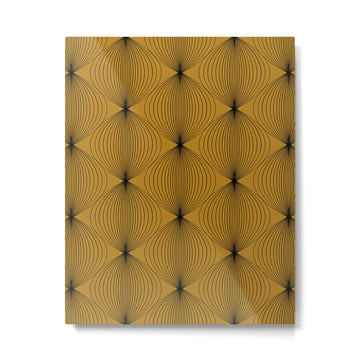 Geometric Orb Pattern V Metal Print | TeksDecor