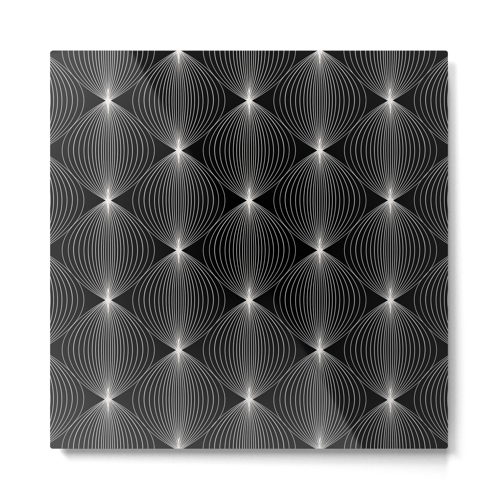 Geometric Orb Pattern XII Metal Print | TeksDecor