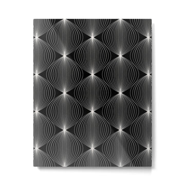 Geometric Orb Pattern XII Metal Print | TeksDecor