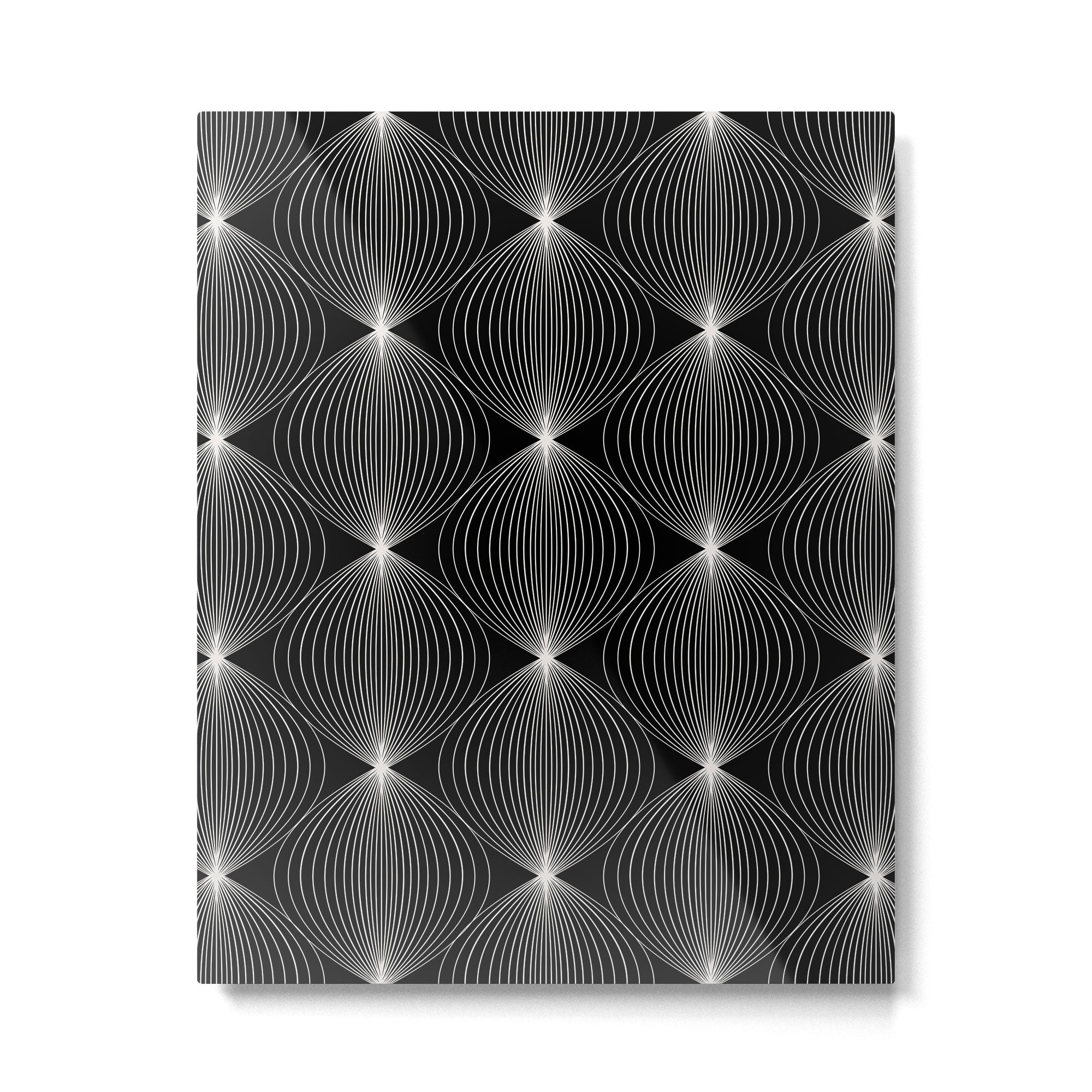 Geometric Orb Pattern XII Metal Print | TeksDecor