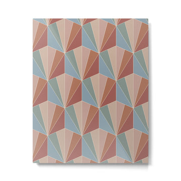 Gisela Color Block Pattern XV Metal Print | TeksDecor
