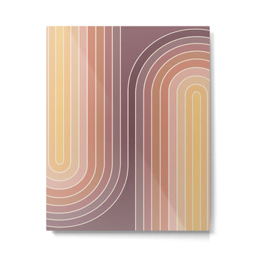 Gradient Curvature I Metal Print | TeksDecor