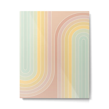Gradient Curvature II Metal Print | TeksDecor