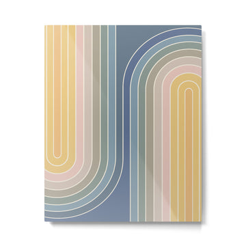 Gradient Curvature IV Metal Print | TeksDecor
