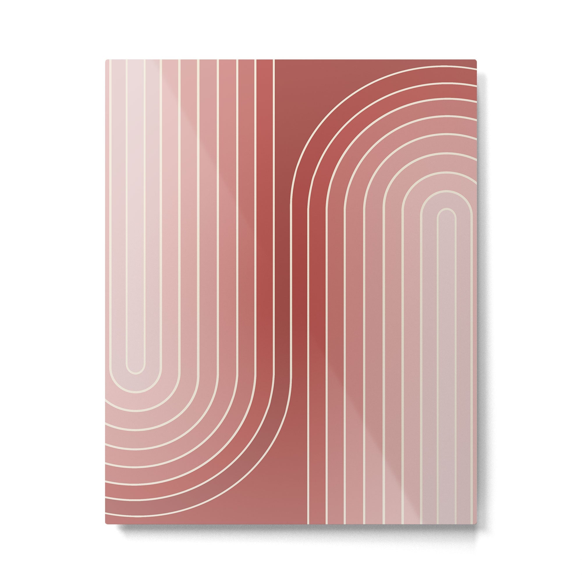 Gradient Curvature VI Metal Print | TeksDecor
