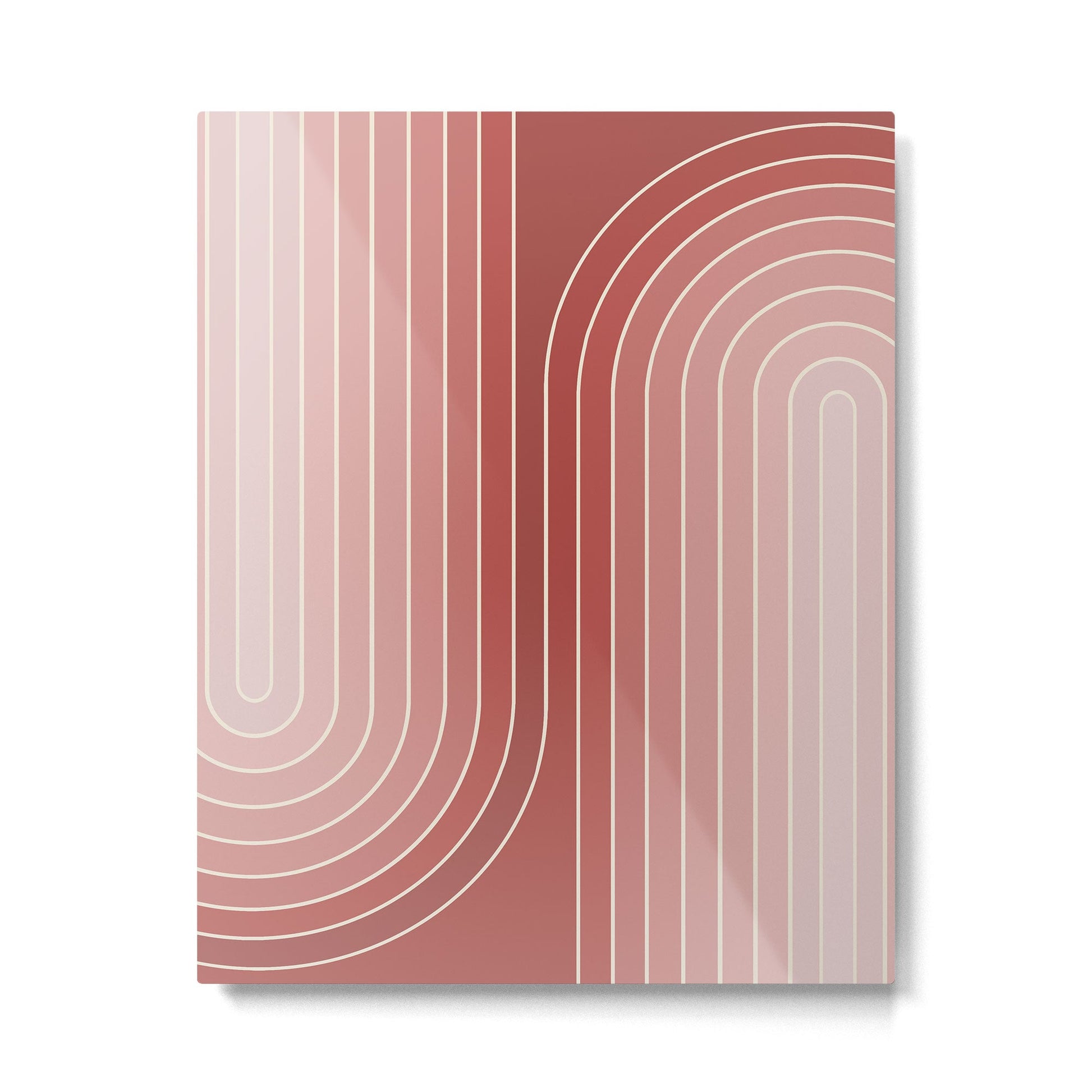 Gradient Curvature VI Metal Print | TeksDecor