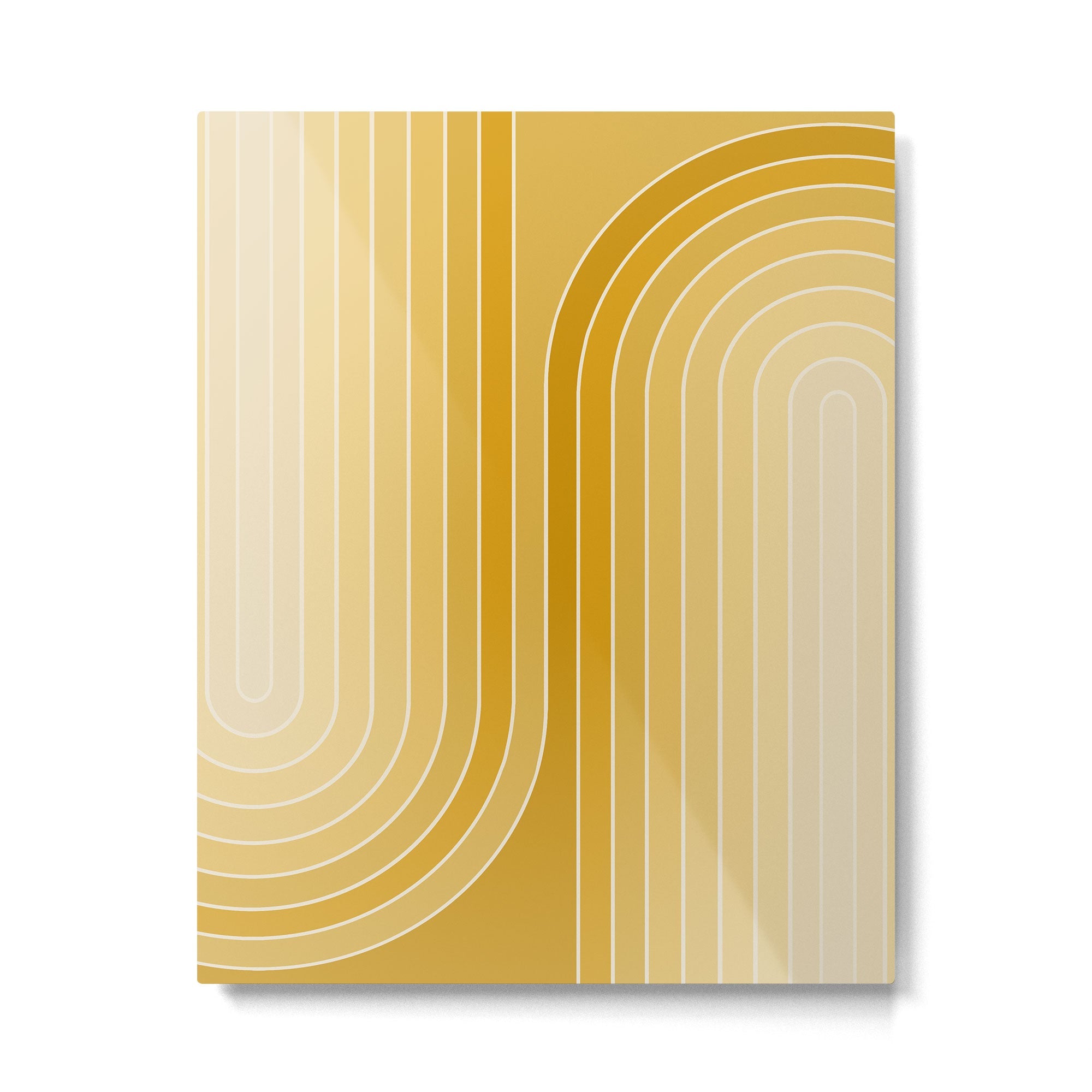Gradient Curvature VII Metal Print | TeksDecor