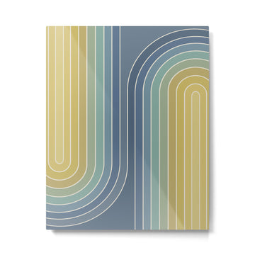 Gradient Curvature VIII Metal Print | TeksDecor