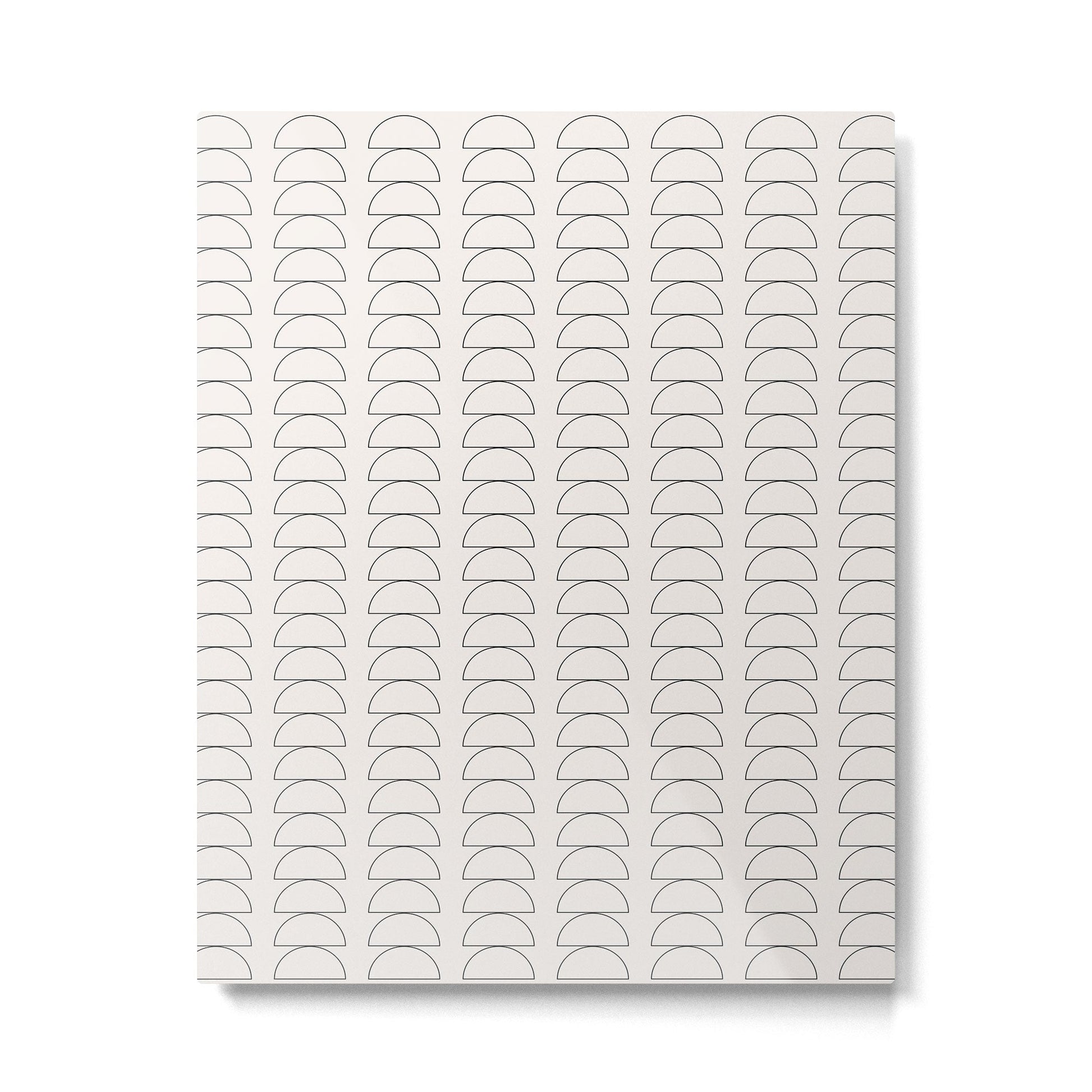 Maude Outline Pattern I Metal Print | TeksDecor