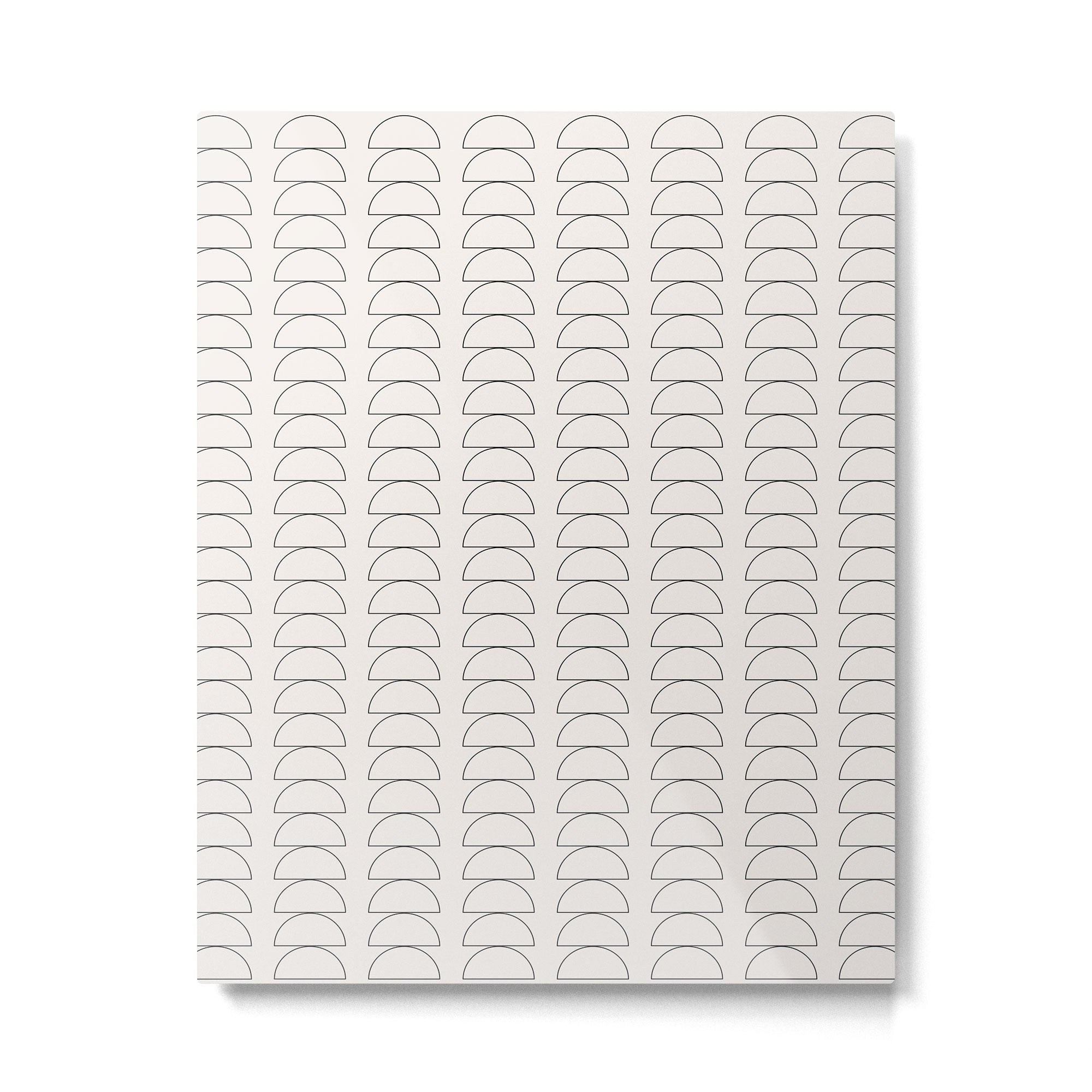 Maude Outline Pattern I Metal Print | TeksDecor