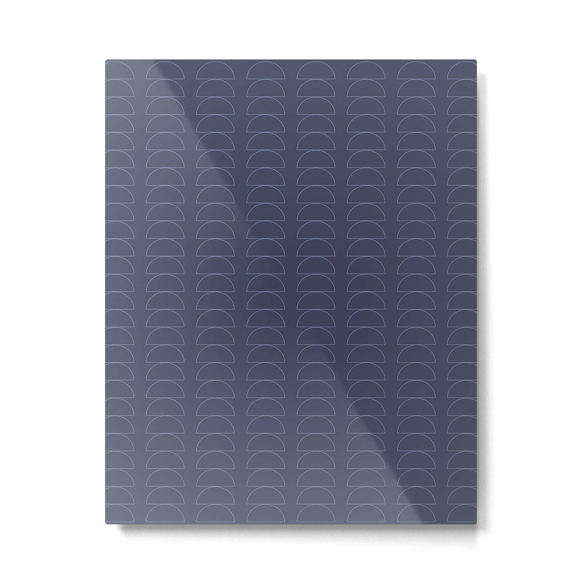 Maude Outline Pattern XII Metal Print | TeksDecor
