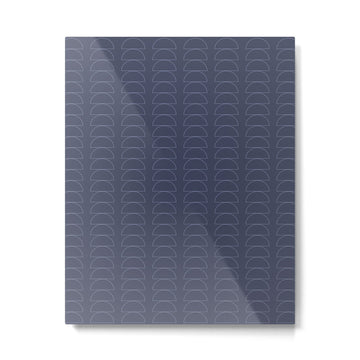 Maude Outline Pattern XII Metal Print | TeksDecor