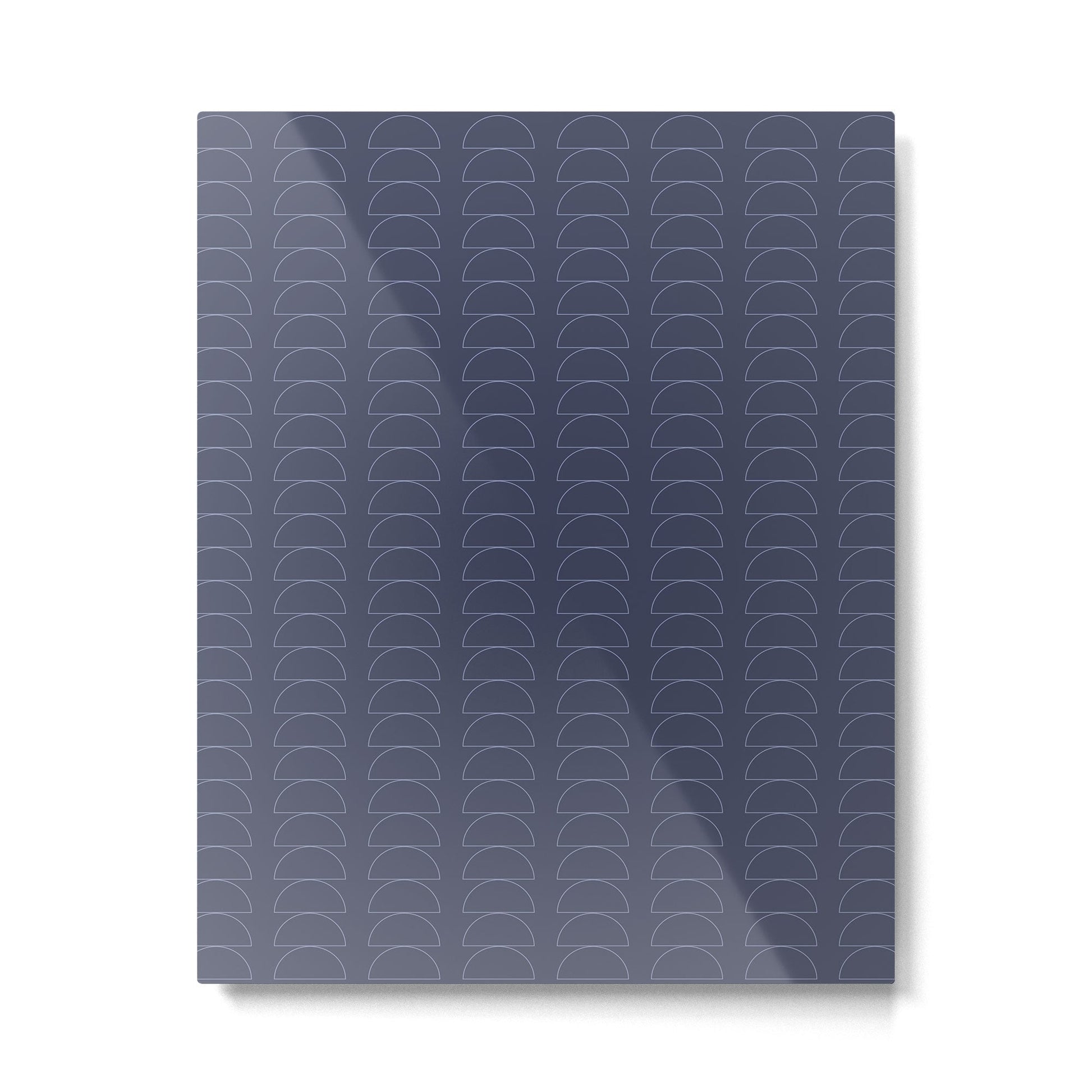 Maude Outline Pattern XII Metal Print | TeksDecor