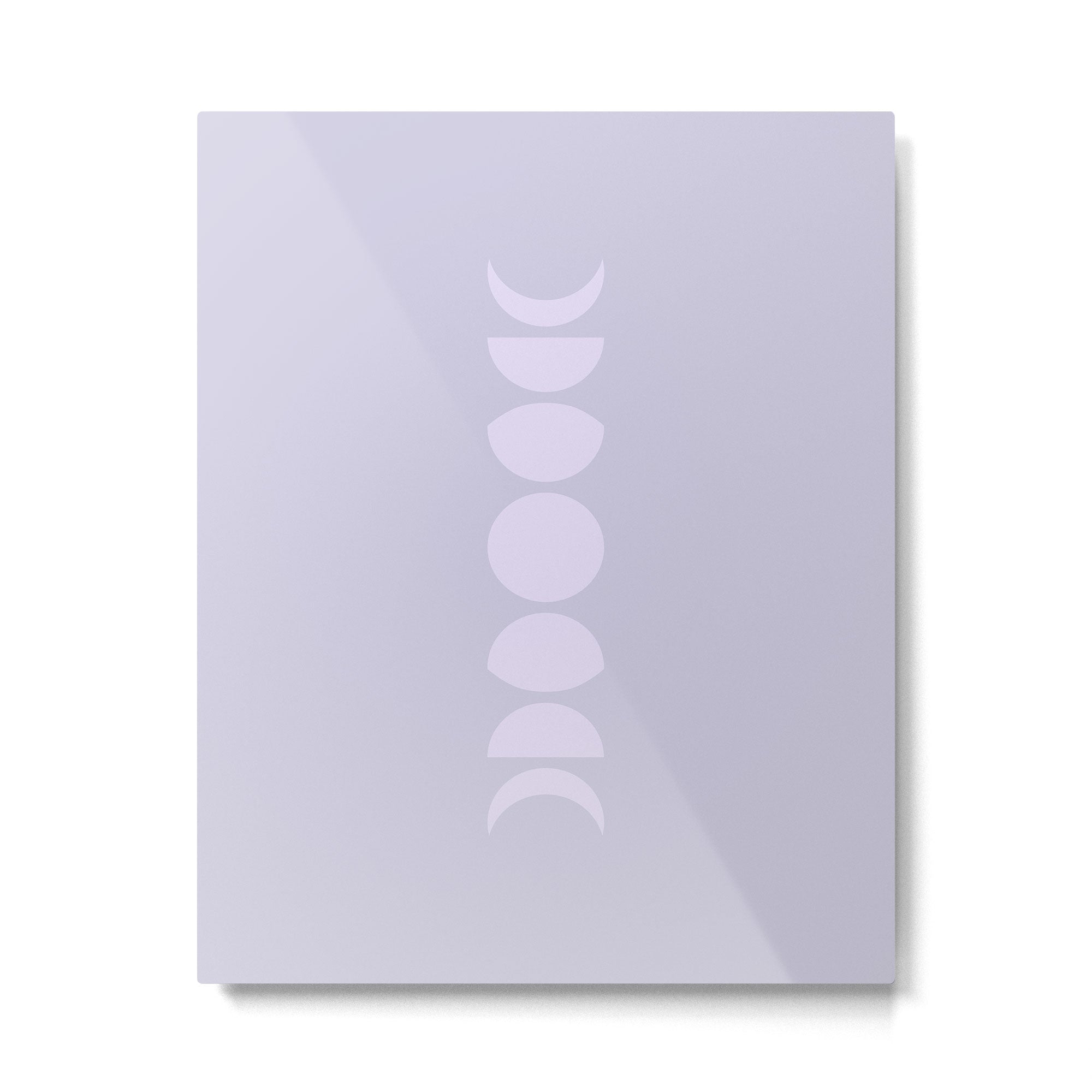 Minimal Moon Phases II Metal Print | TeksDecor
