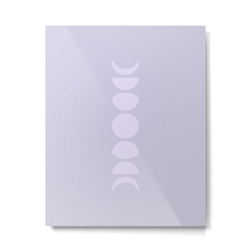 Minimal Moon Phases II Metal Print | TeksDecor