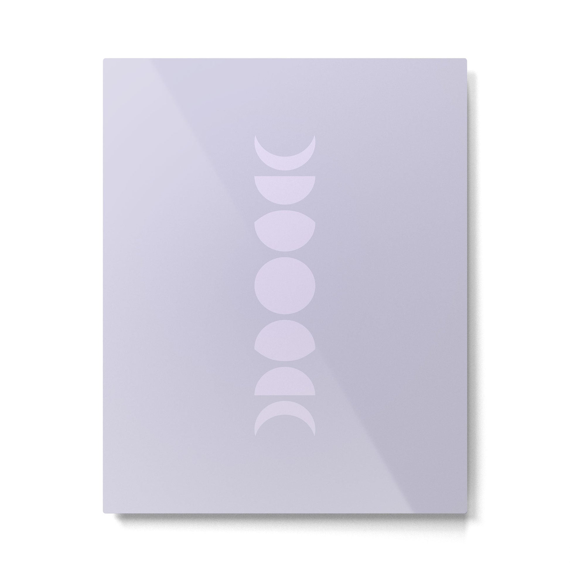 Minimal Moon Phases II Metal Print | TeksDecor