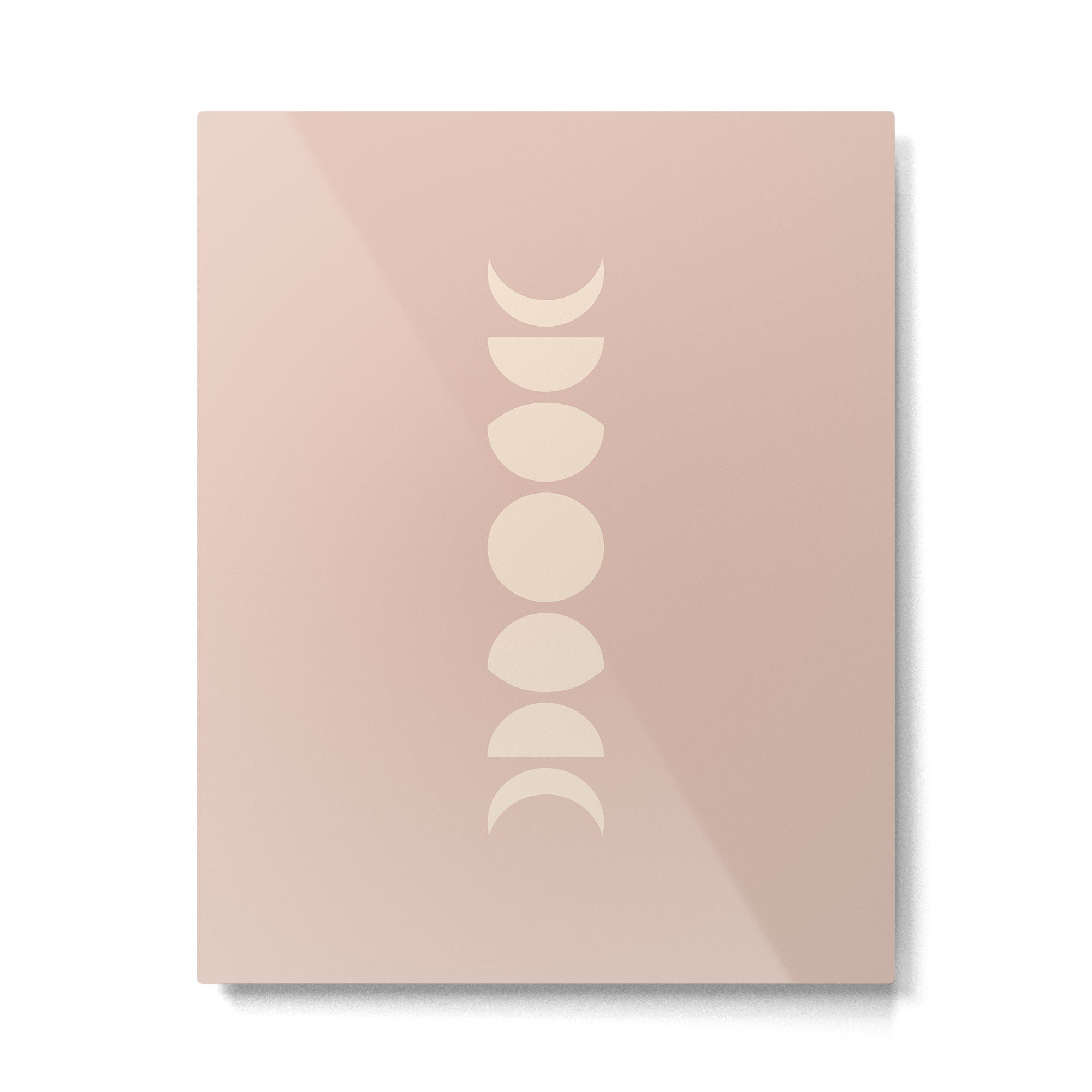 Minimal Moon Phases IV Metal Print | TeksDecor