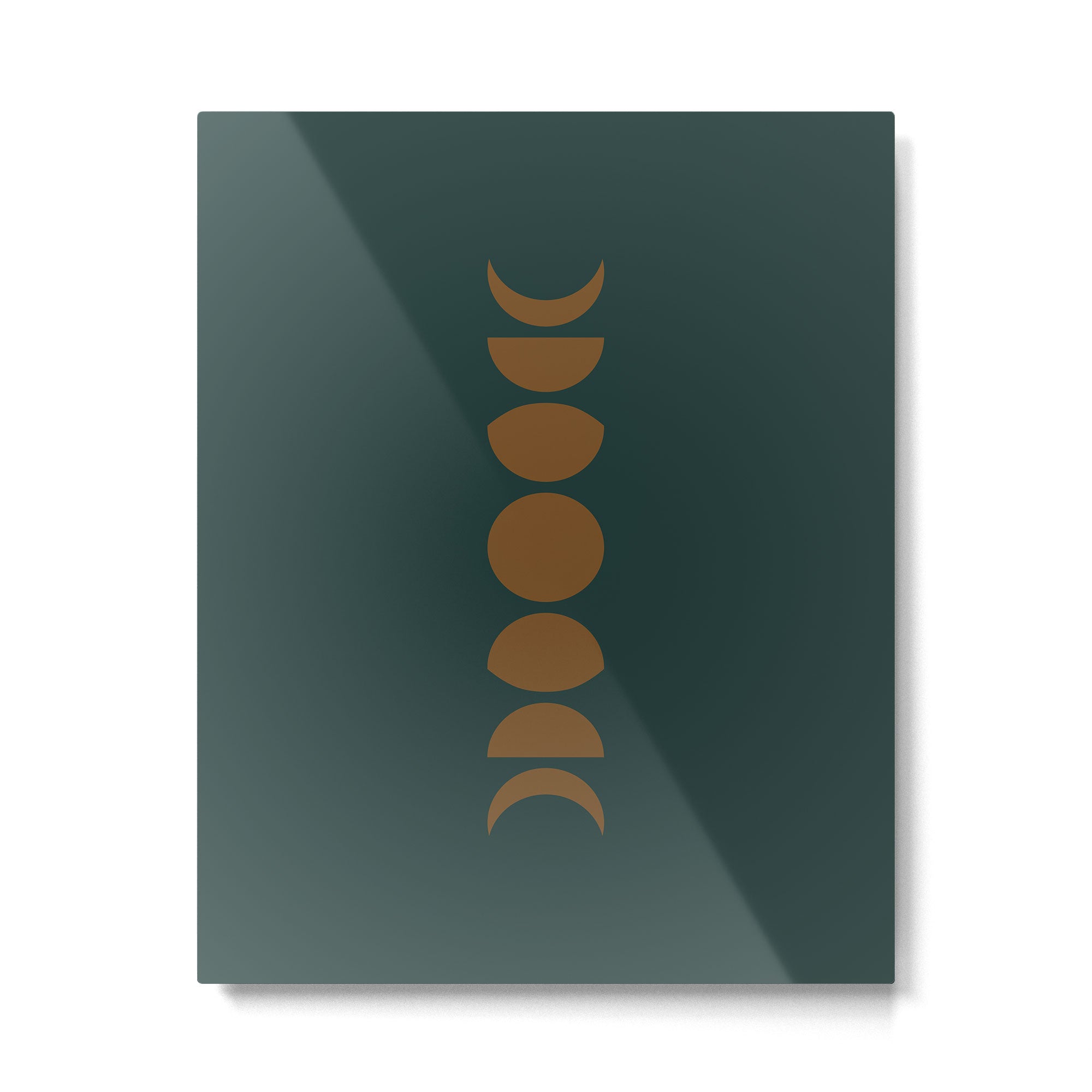 Minimal Moon Phases V Metal Print | TeksDecor