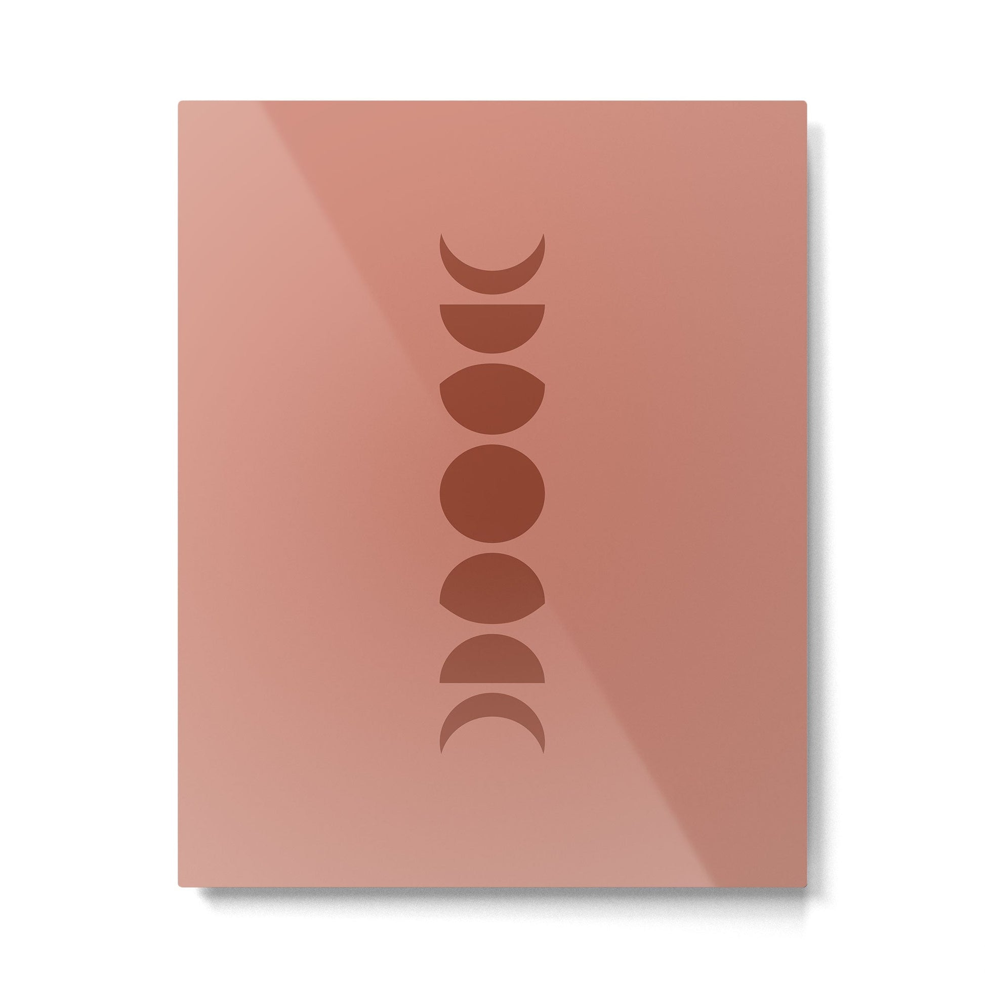 Minimal Moon Phases VI Metal Print | TeksDecor