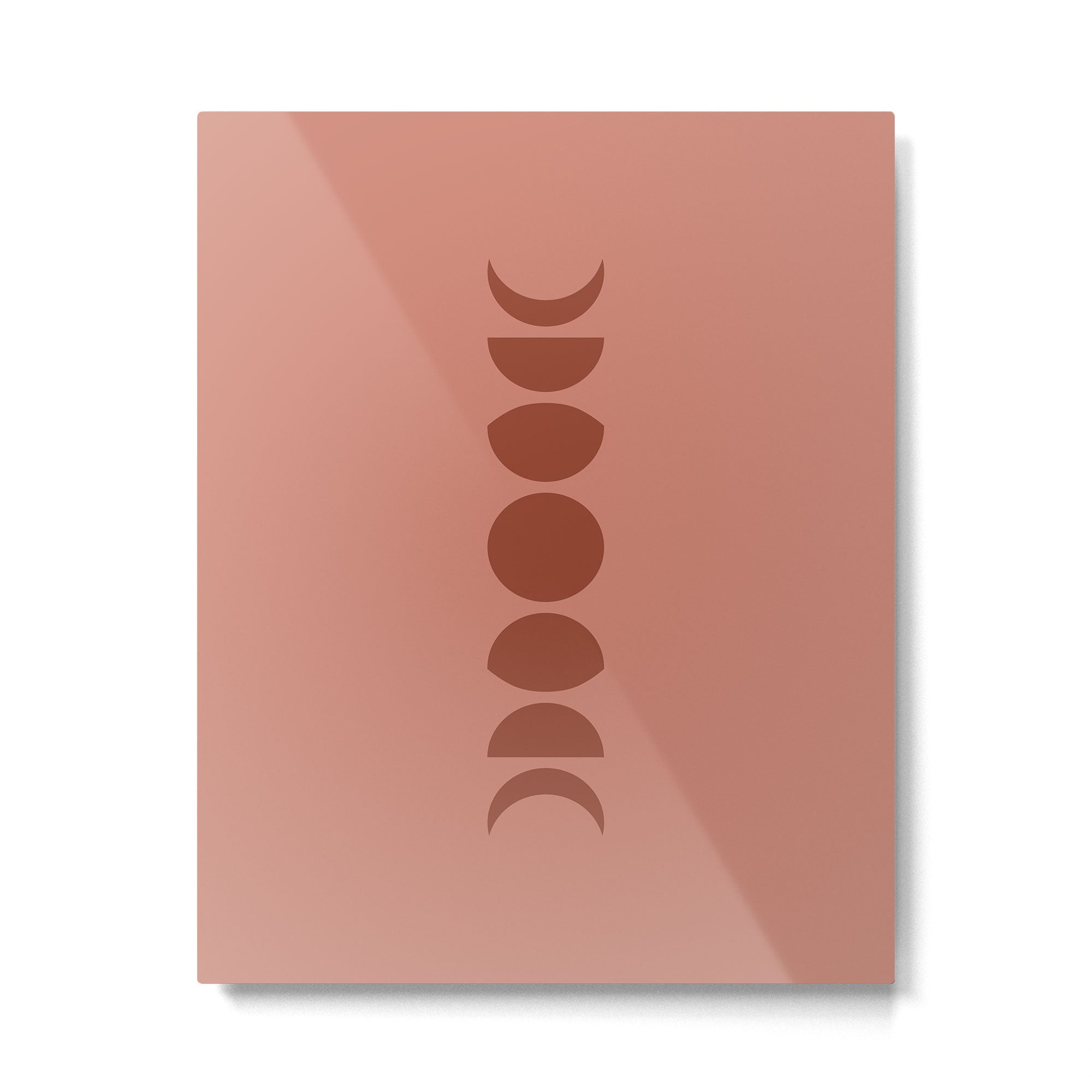 Minimal Moon Phases VI Metal Print | TeksDecor