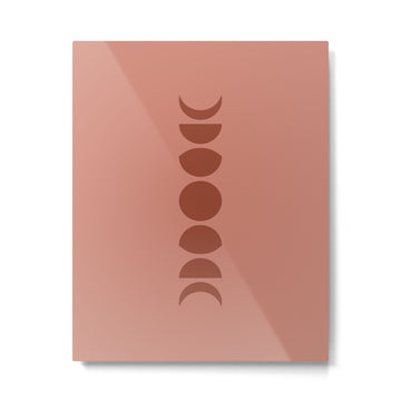 Minimal Moon Phases VI Metal Print | TeksDecor