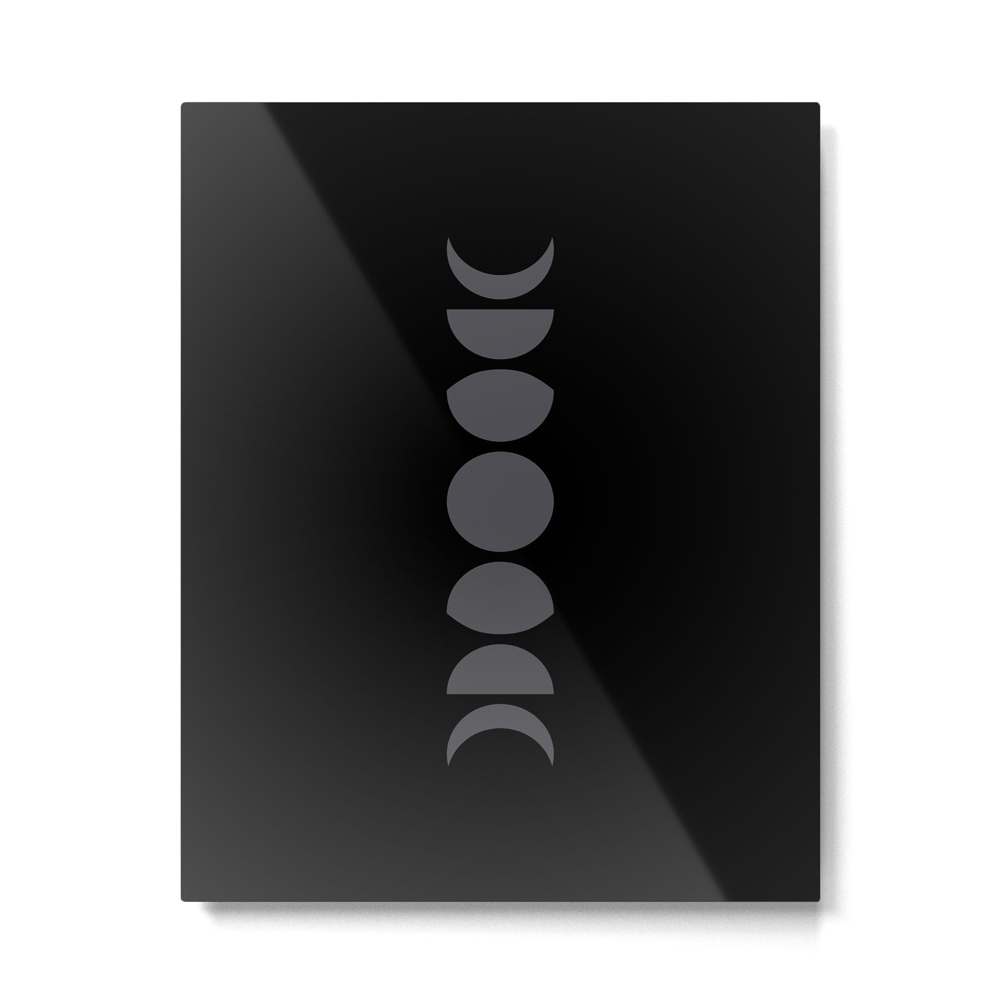 Minimal Moon Phases VII Metal Print | TeksDecor
