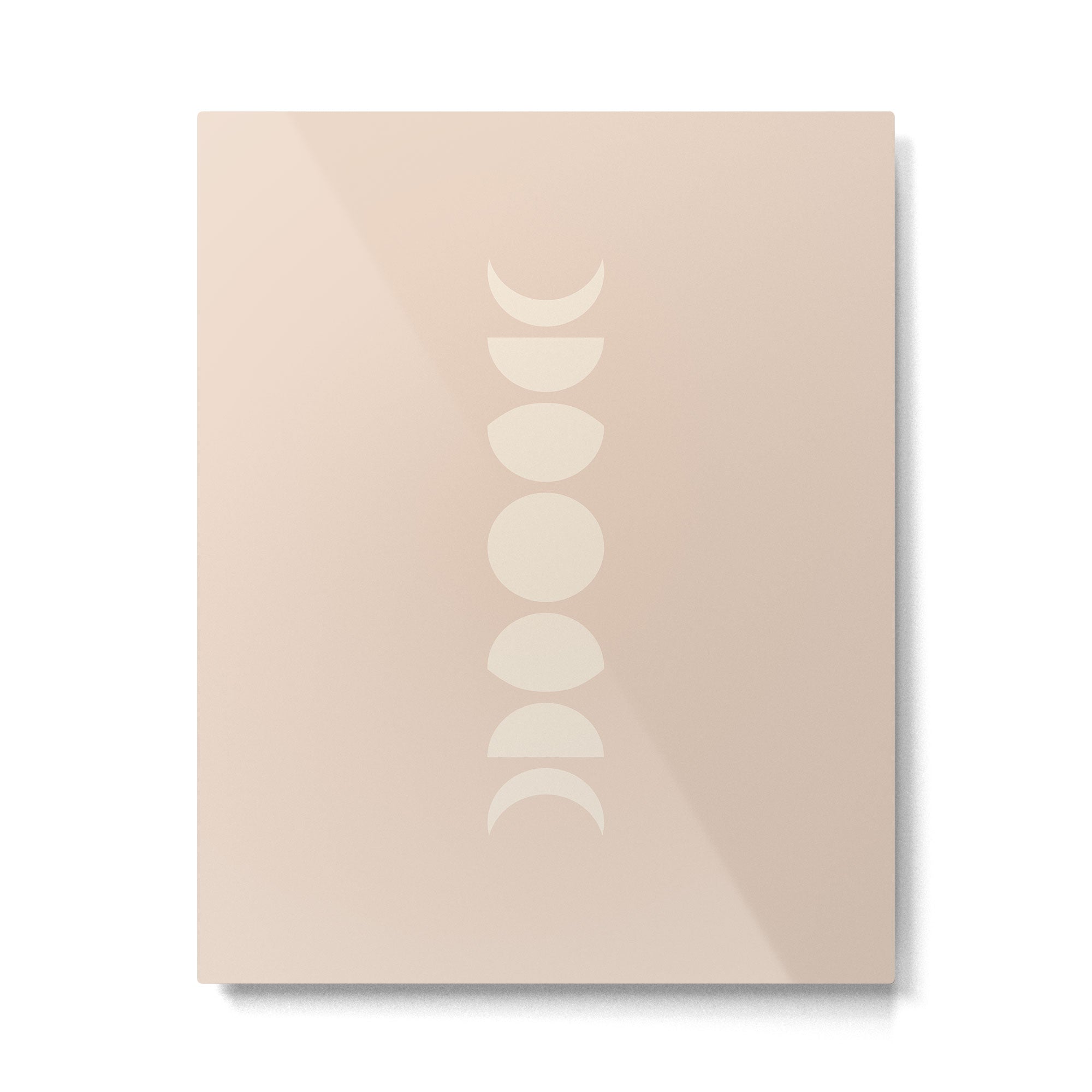 Minimal Moon Phases X Metal Print | TeksDecor