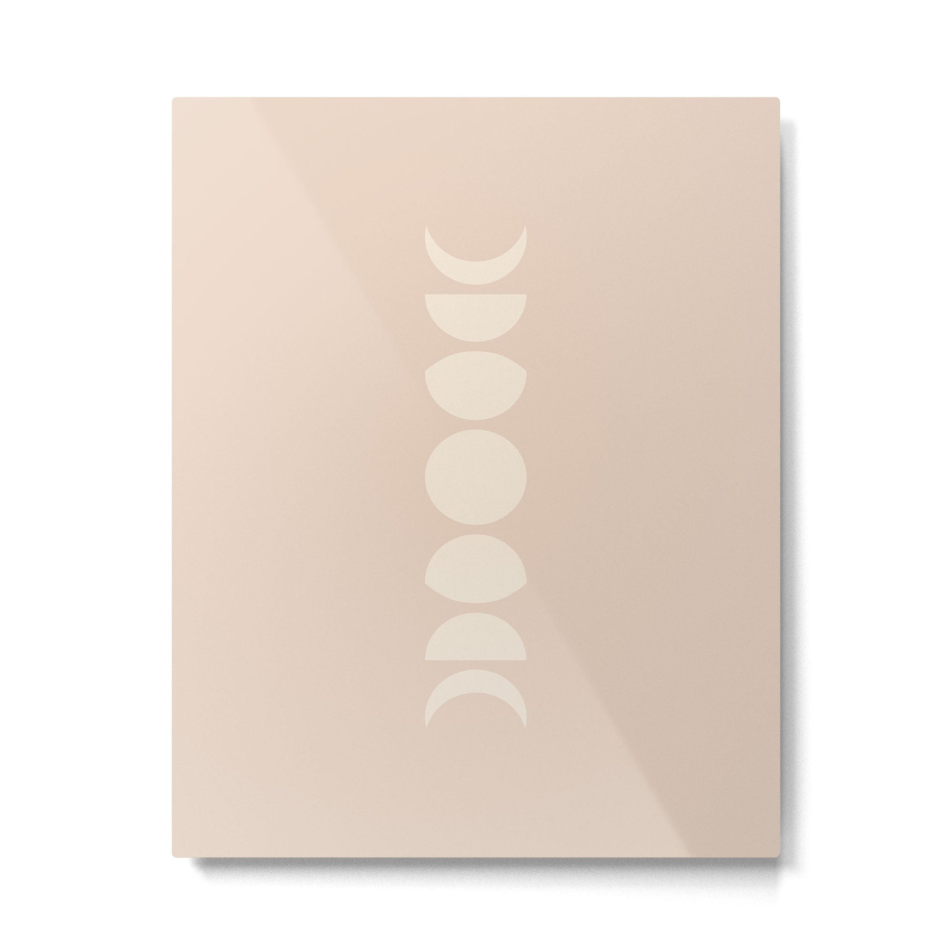 Minimal Moon Phases X Metal Print | TeksDecor