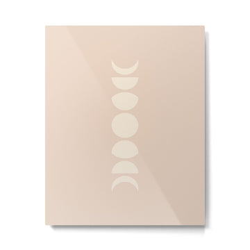Minimal Moon Phases X Metal Print | TeksDecor
