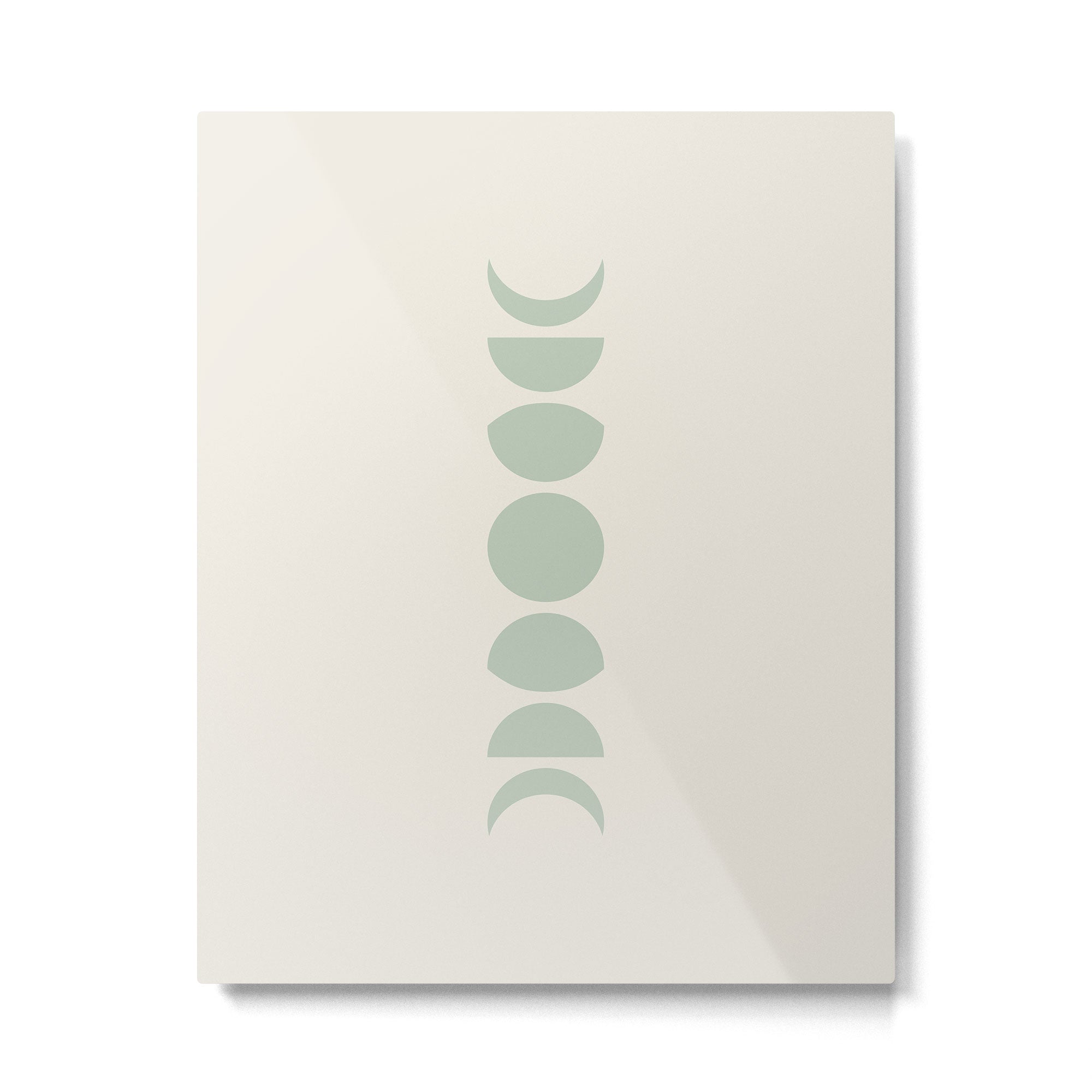 Minimal Moon Phases XI Metal Print | TeksDecor