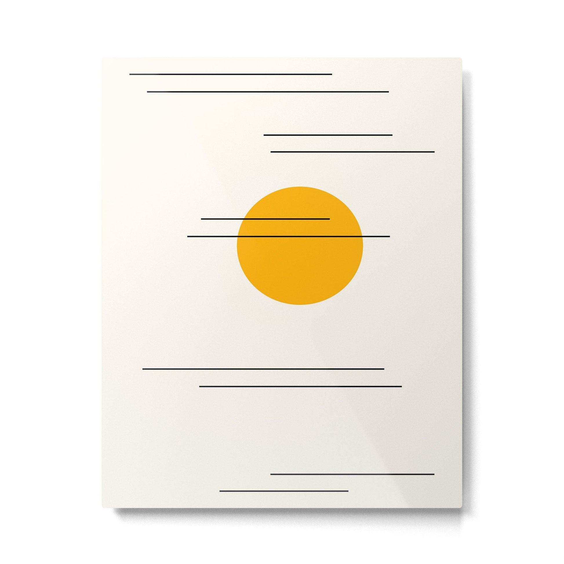 Minimal Sky Abstract XV Metal Print | TeksDecor
