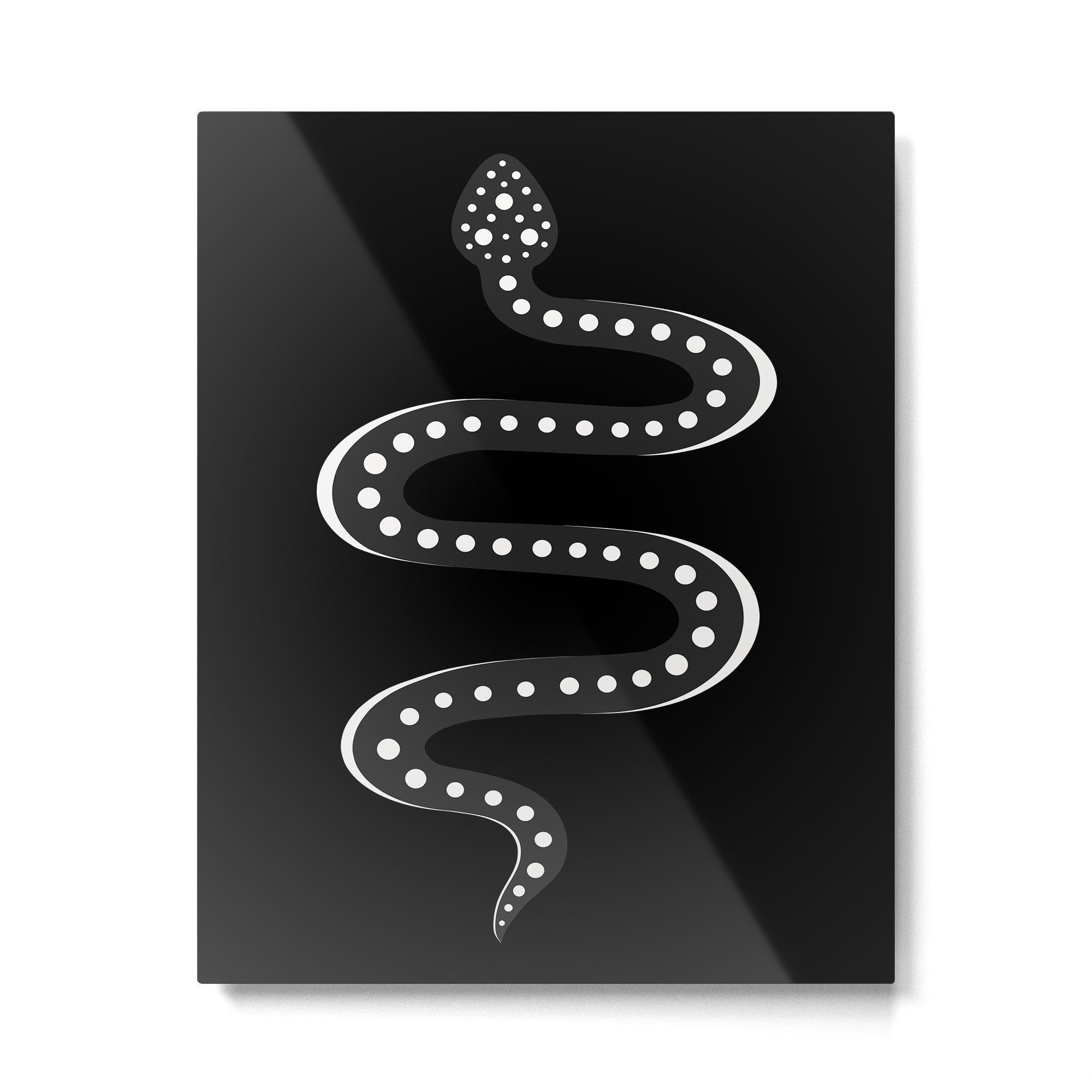 Minimal Snake XV Metal Print | TeksDecor