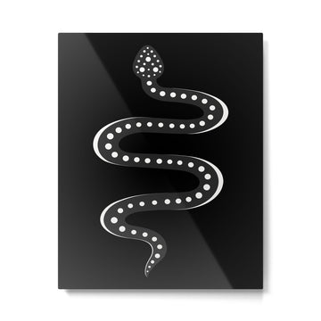 Minimal Snake XV Metal Print | TeksDecor