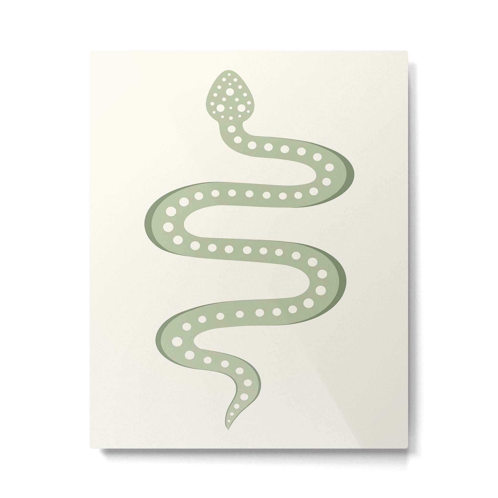 Minimal Snake XXXIV Metal Print | TeksDecor