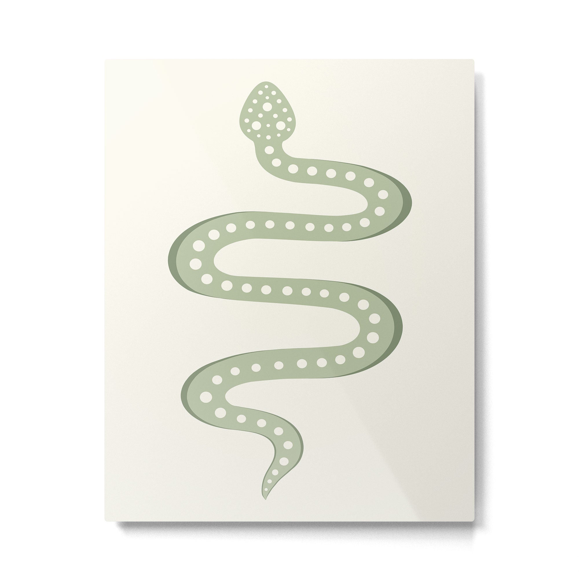 Minimal Snake XXXIV Metal Print | TeksDecor