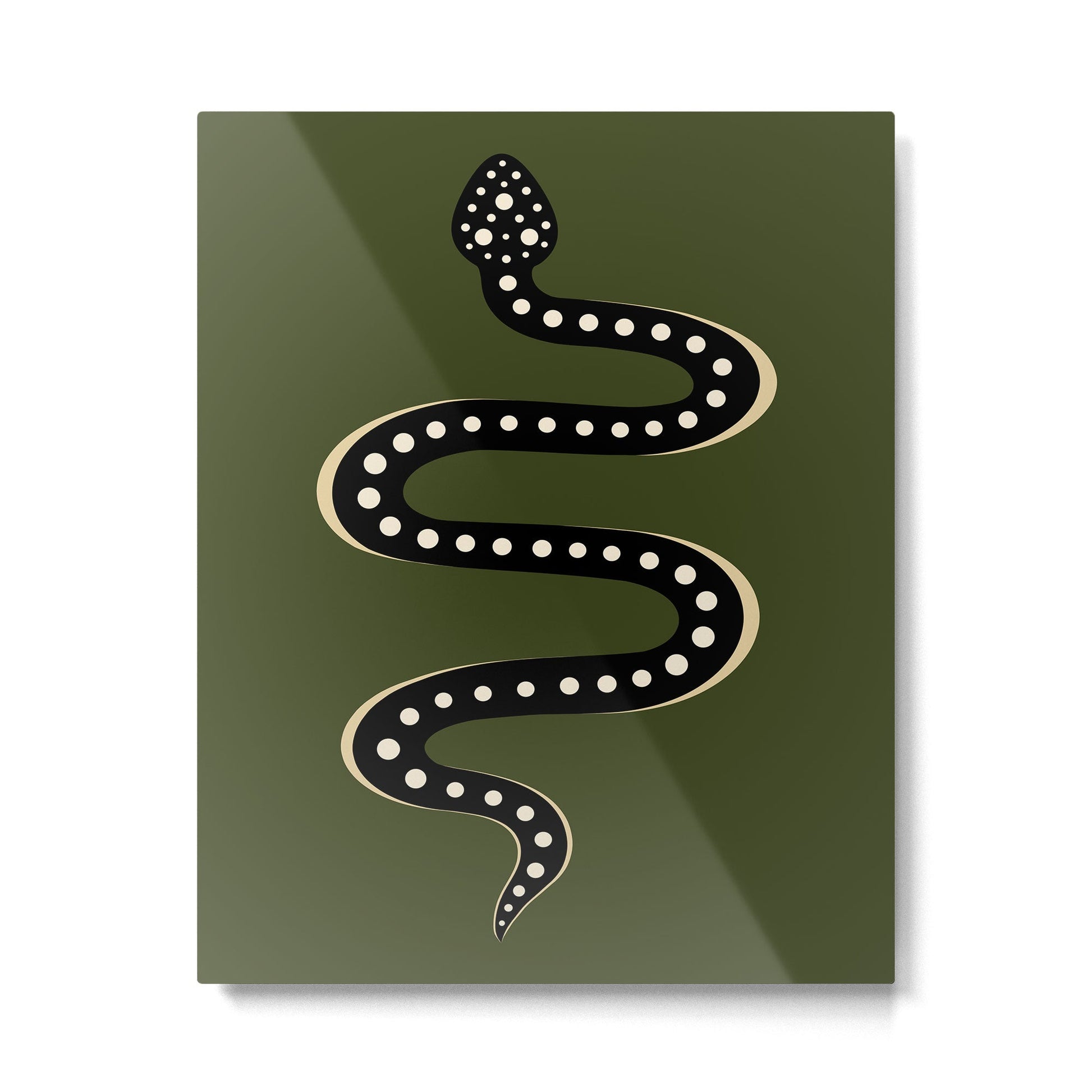 Minimal Snake XXXVI Metal Print | TeksDecor