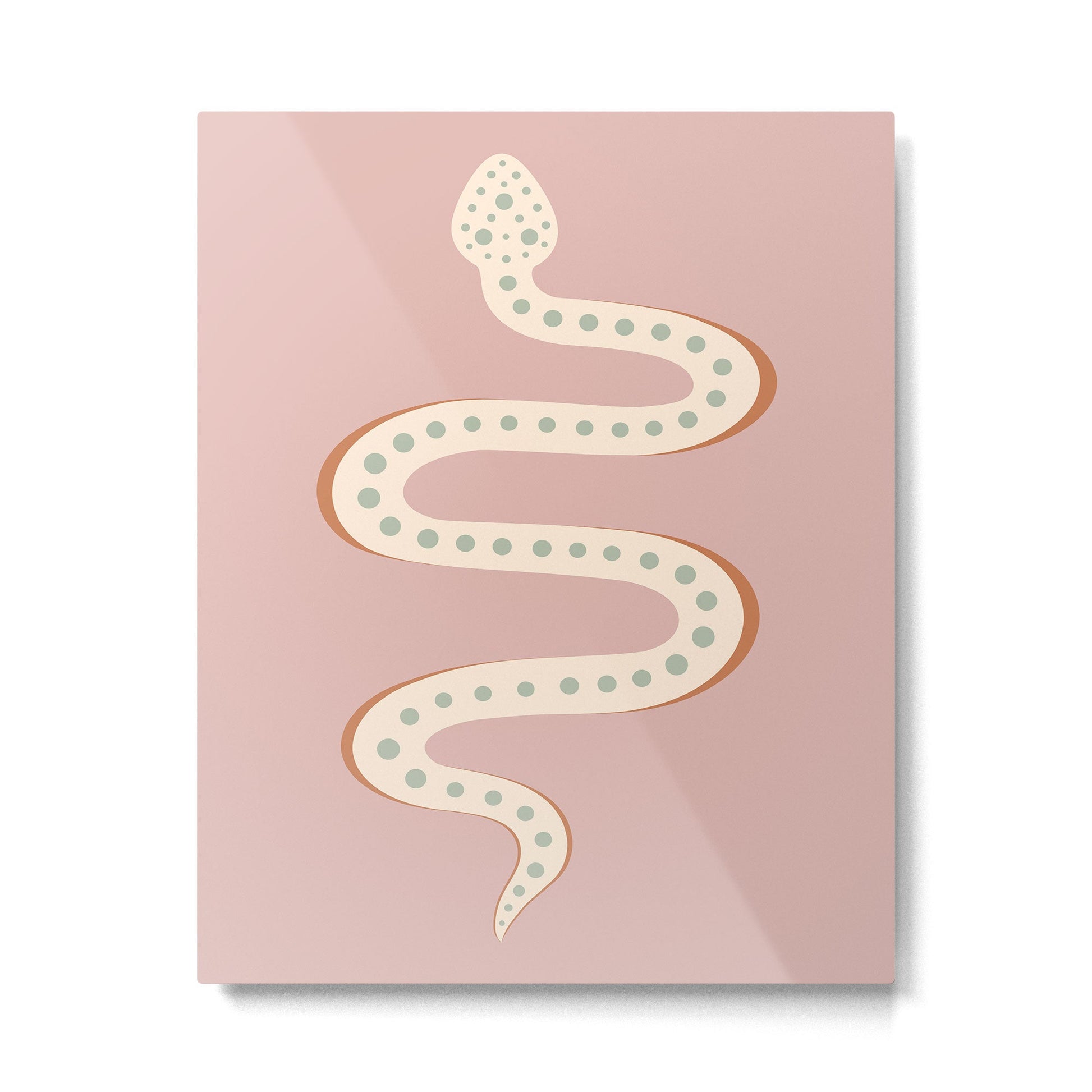 Minimal Snake XXXVIII Metal Print | TeksDecor