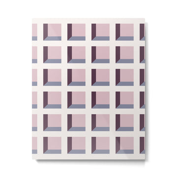 Minimalist 3D Pattern VIII Metal Print | TeksDecor
