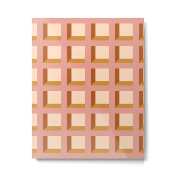 Minimalist 3D Pattern XIII Metal Print | TeksDecor