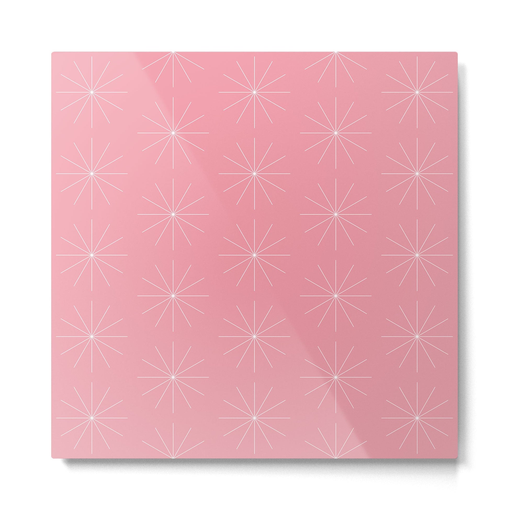 Minimalist Starburst Pattern V Metal Print | TeksDecor