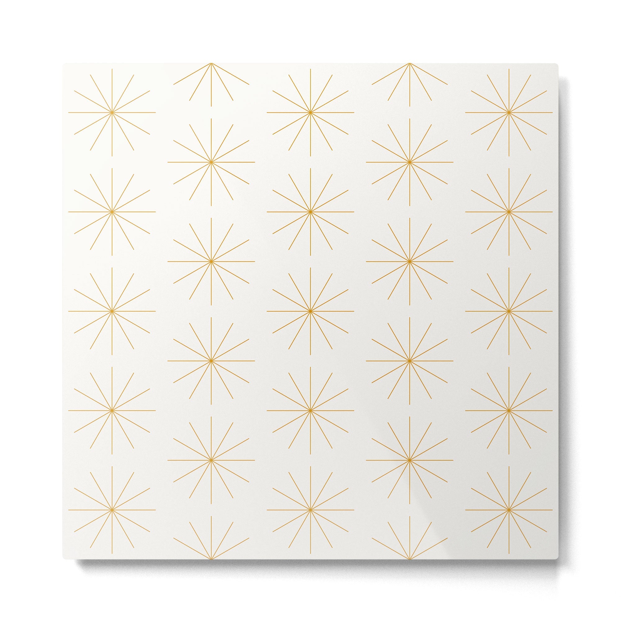 Minimalist Starburst Pattern XIX Metal Print | TeksDecor