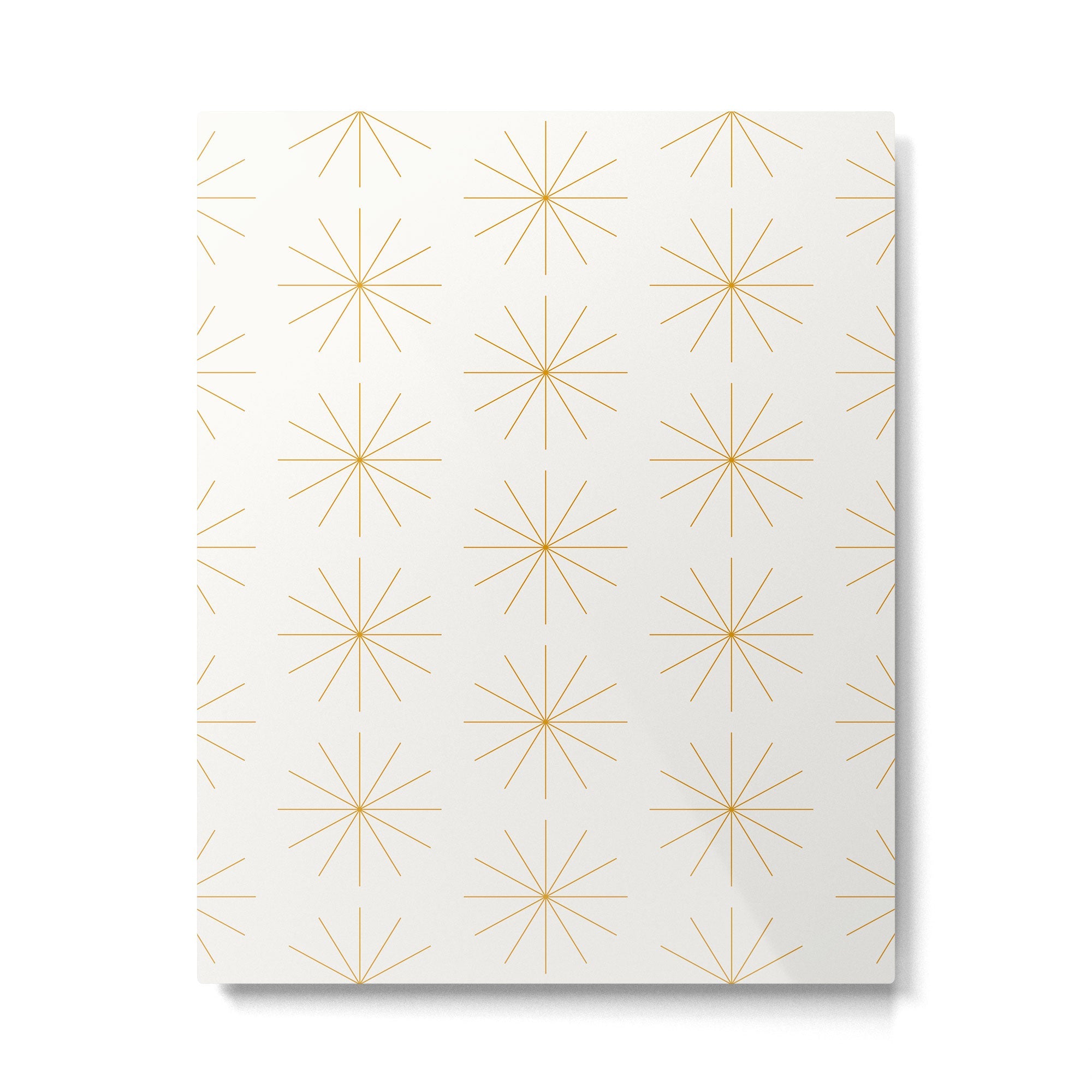 Minimalist Starburst Pattern XIX Metal Print | TeksDecor