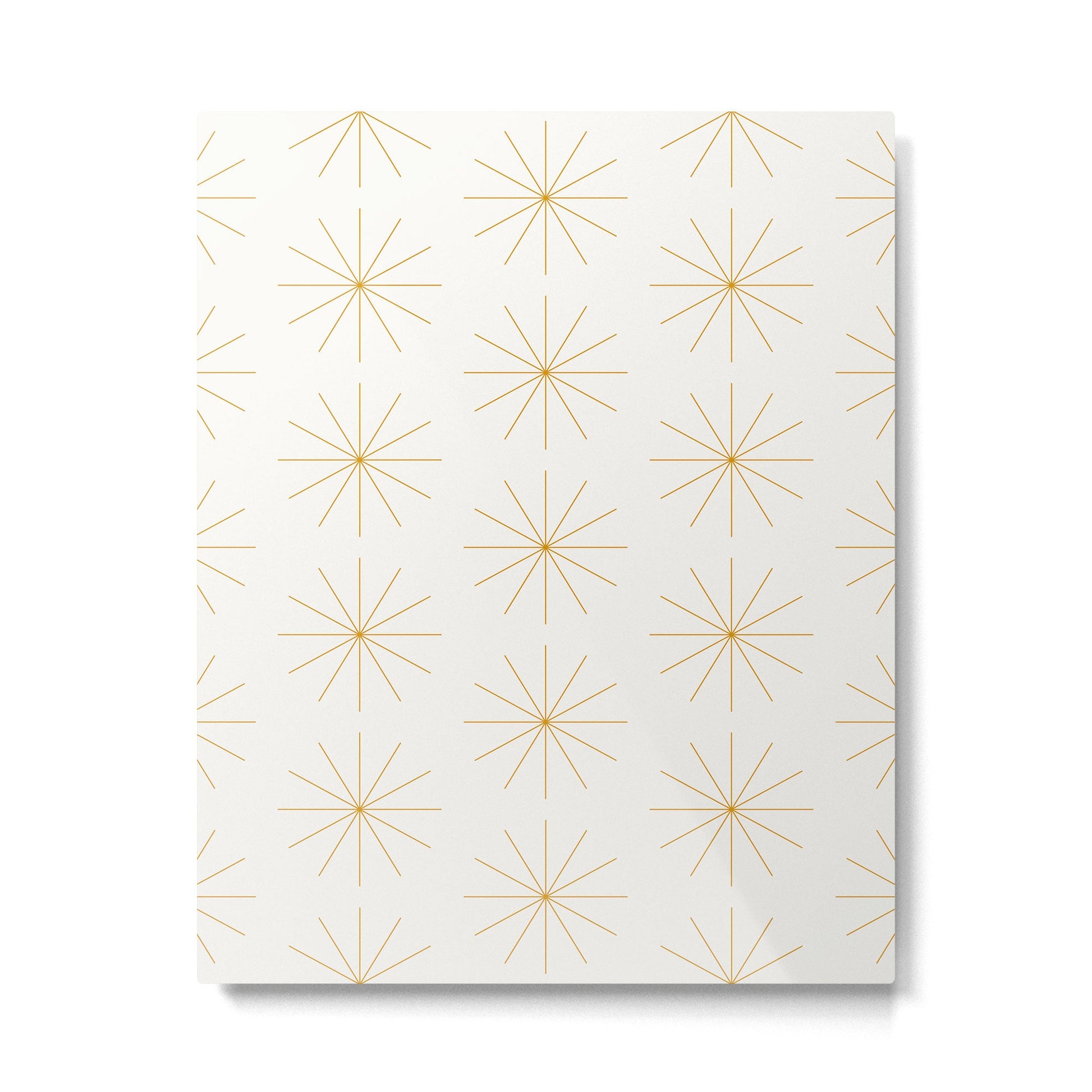 Minimalist Starburst Pattern XIX Metal Print | TeksDecor