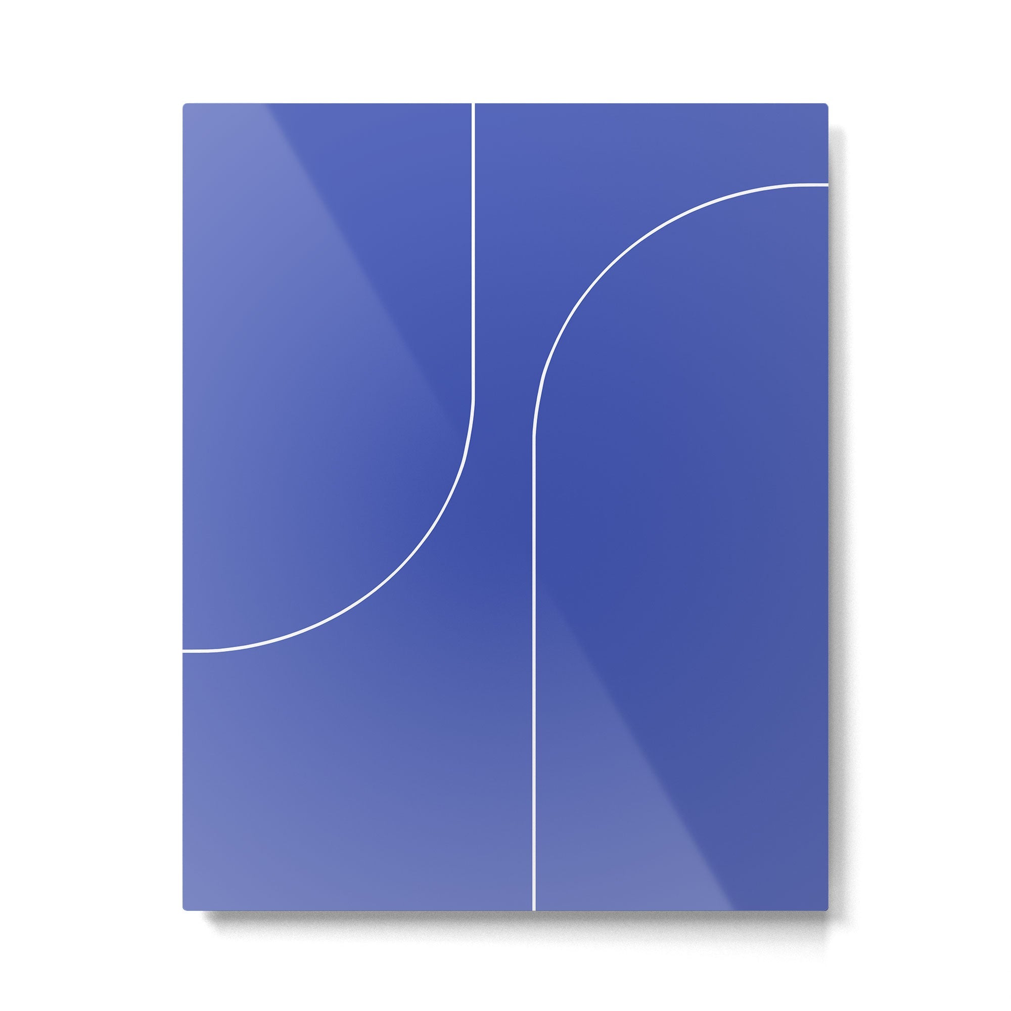 Modern Minimal Line Abstract I Metal Print | TeksDecor