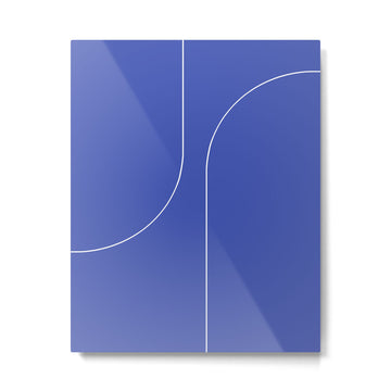 Modern Minimal Line Abstract I Metal Print | TeksDecor