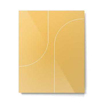 Modern Minimal Line Abstract VI Metal Print | TeksDecor